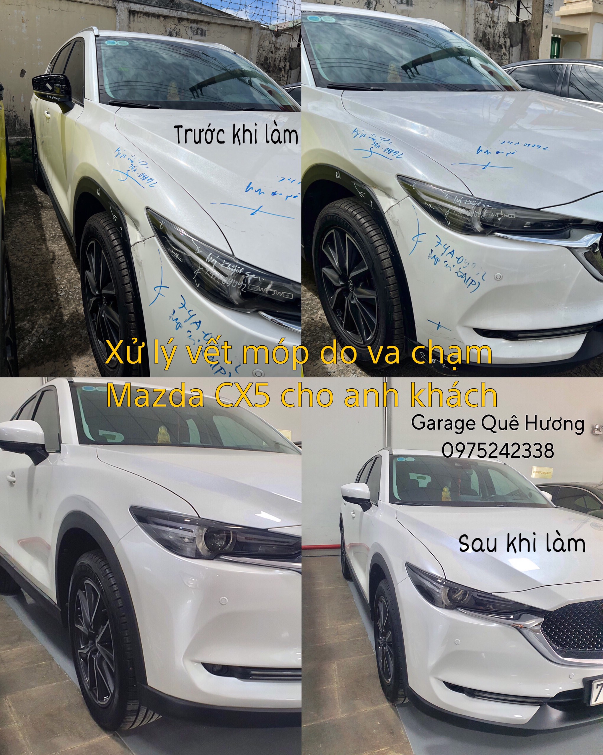 Xử lý xe bị va chạm - tai nạn.